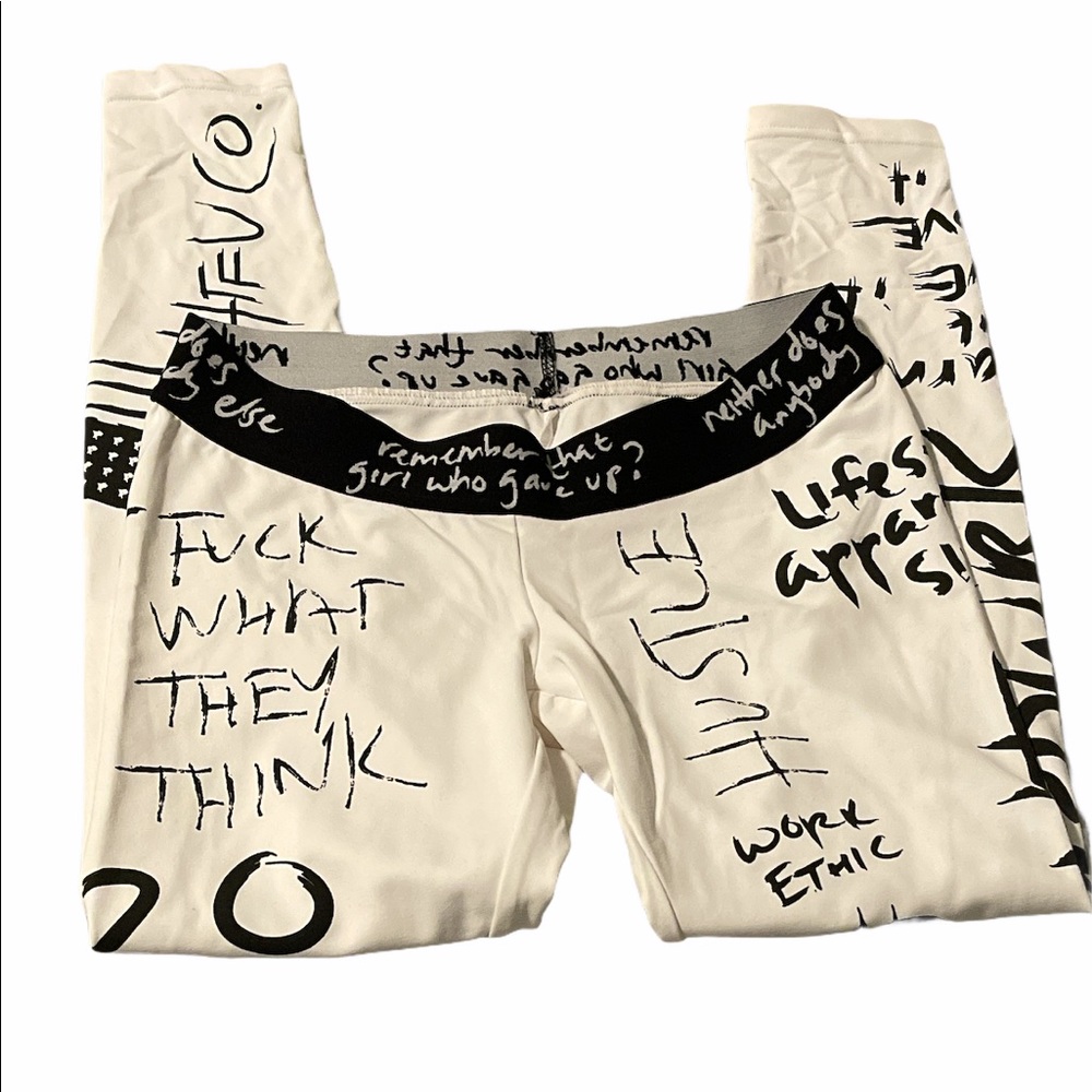 HTFU Analog Graffiti Full Length Leggings. Size S - Picture 9 of 9